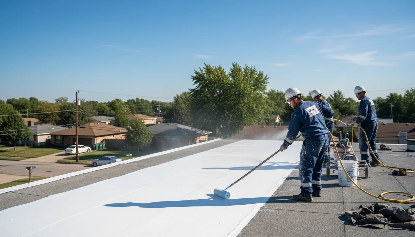 Commercial roof coating in Shoals, IN near me